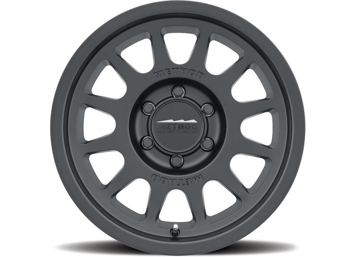 MR703, 17X8.5, 0MM OFFSET, 6X5.5, 106.25MM CENTERBORE, MATTE BLACK                                   